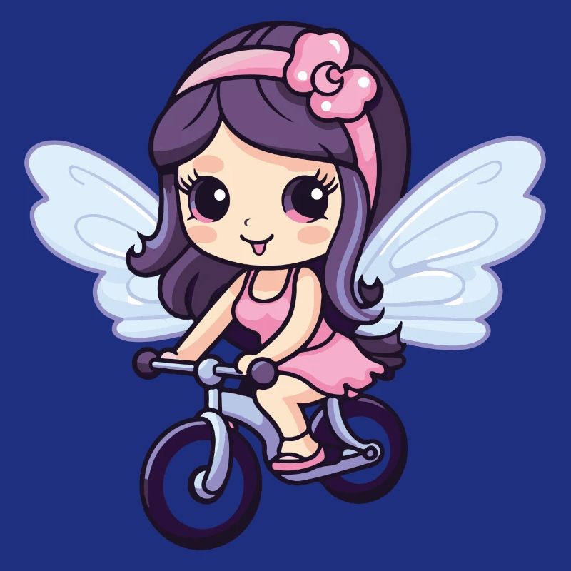 Fée Mignon Vélo Bande Dessinée