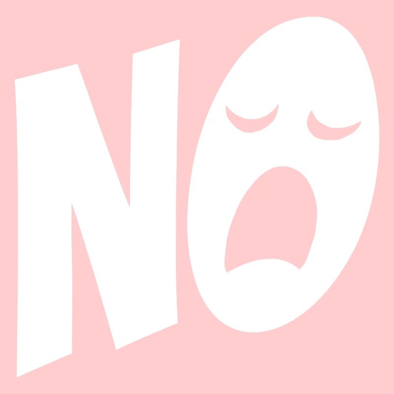 Nein, ich muss garnichts - Typografie - Spruch