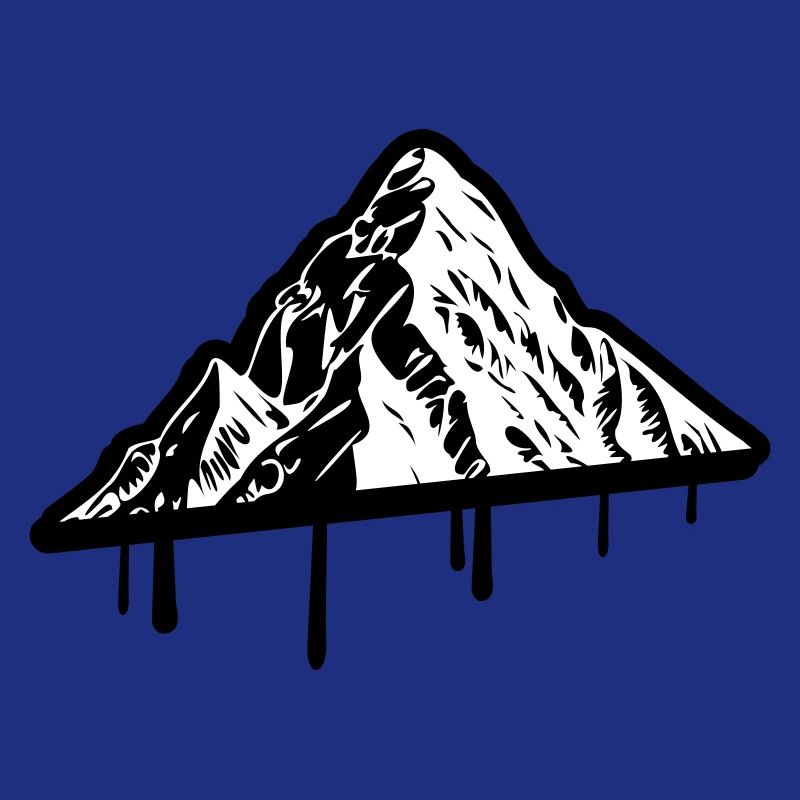 Berg Silhouette Symbol Mountains