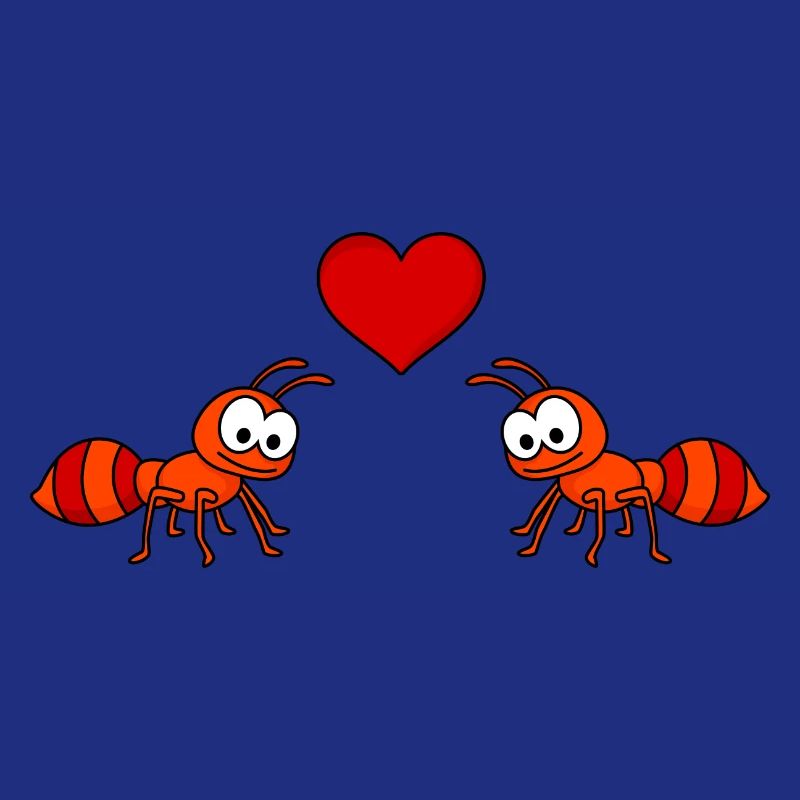Fourmi Comic Couple amour