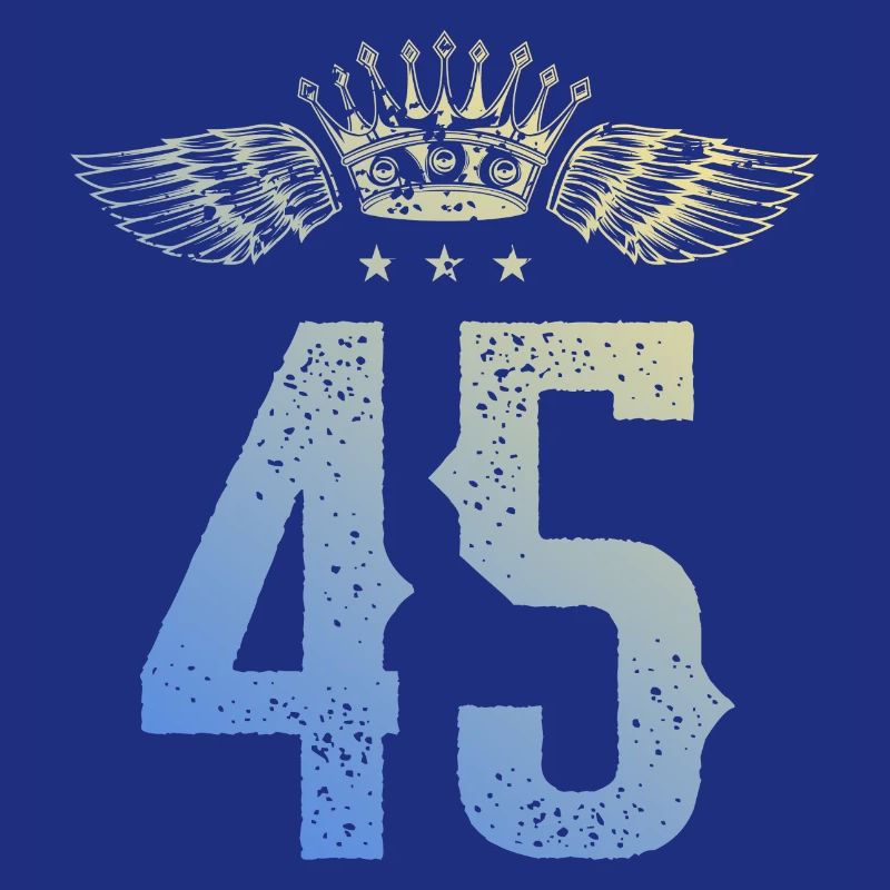 45 Number crown
