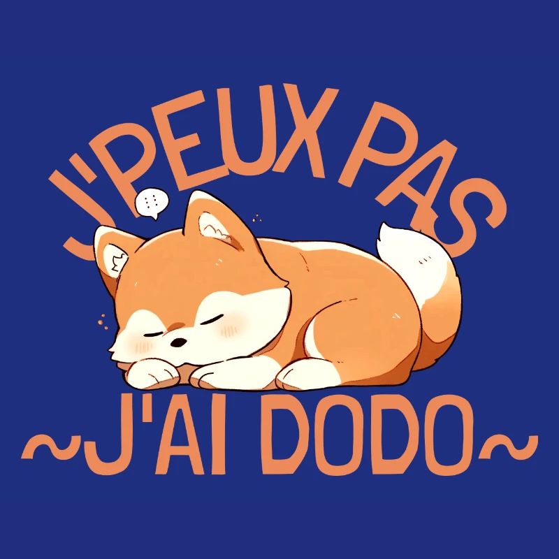 Je peux pas j'ai dodo. Renard mignon