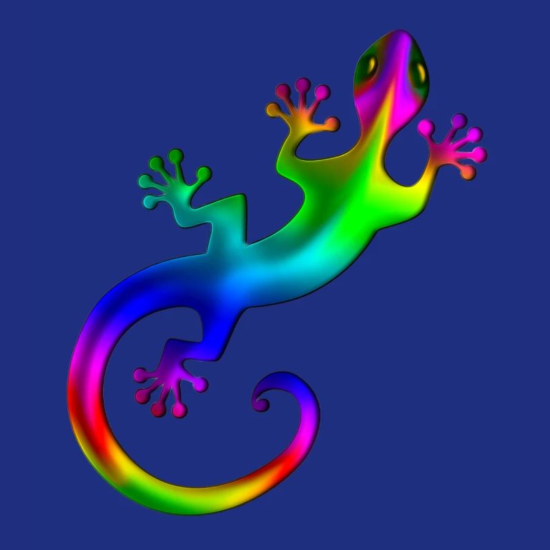 Gecko, Eidechse, Salamander, rainbow, Regenbogen