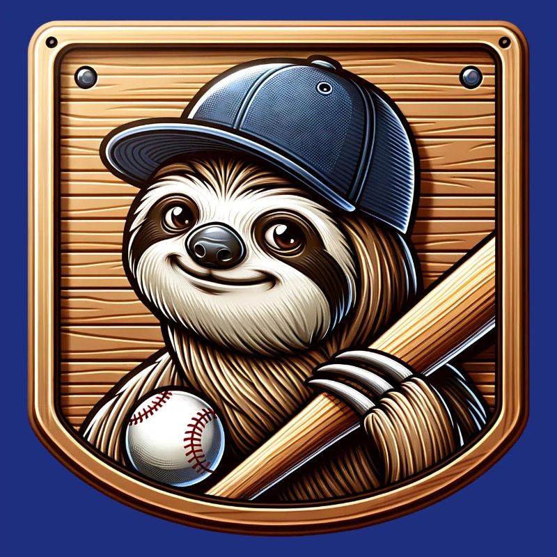 Conception de baseball sport Cool Sloth Pitcher
