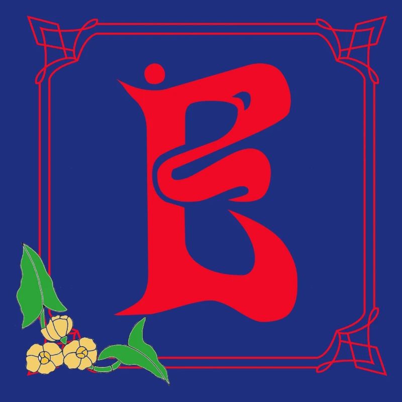 jugendstil e rot