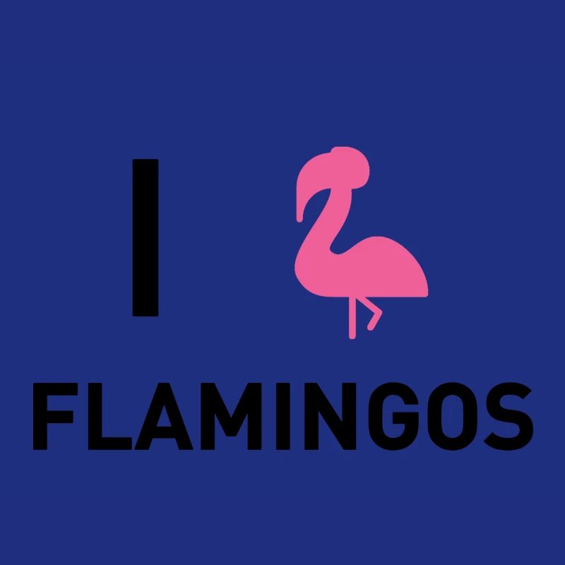 Flamingo Flamongo rosa einbeinig