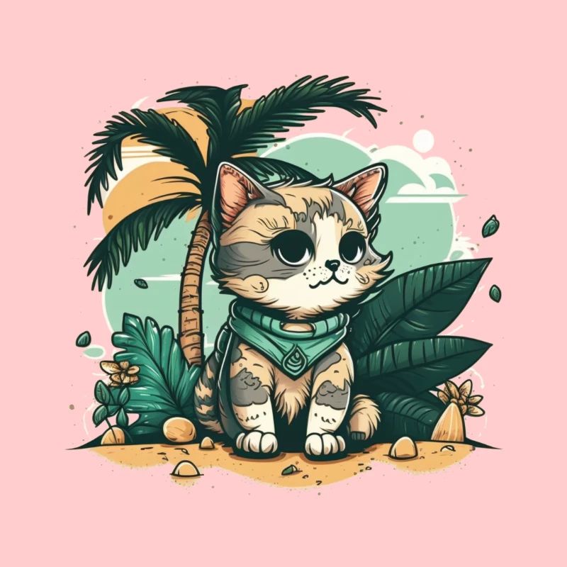 Mignon chat tropical 3