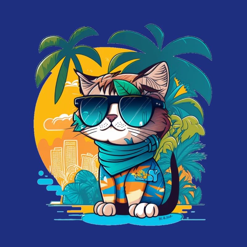 Mignon chat tropical 4