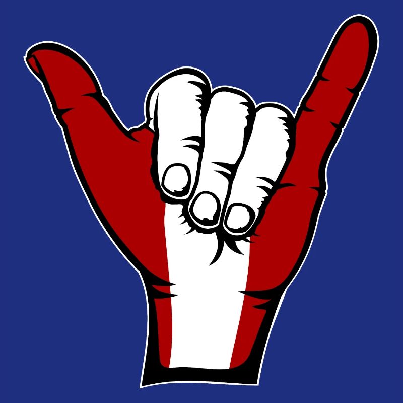 Drapeau du Pérou Symbole de surf