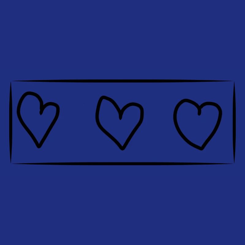 Three Hearts Heart Rectangle