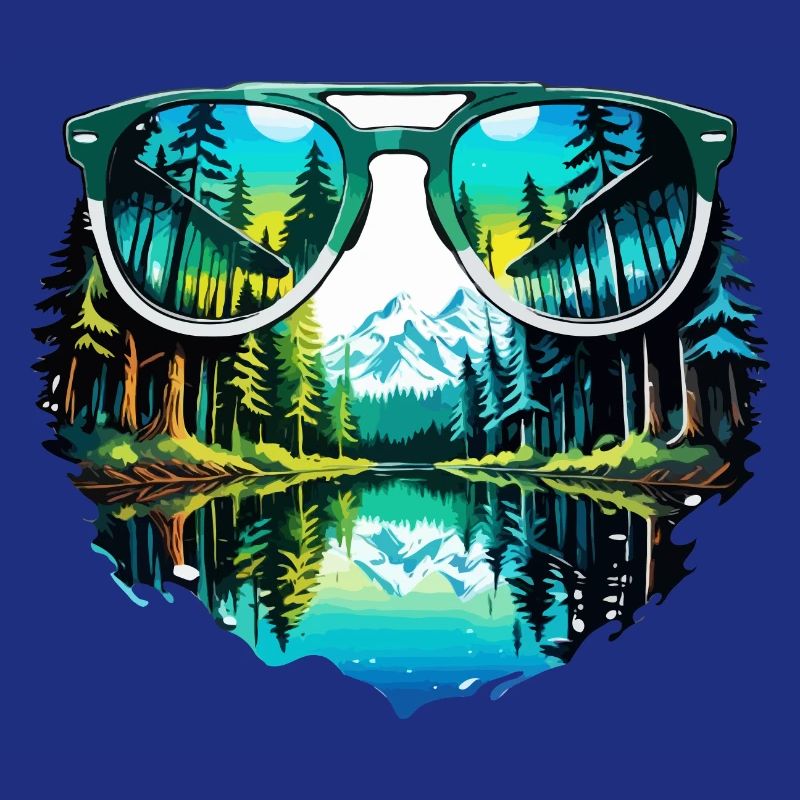 Sunglasses / Reflection / Forest / Reflection