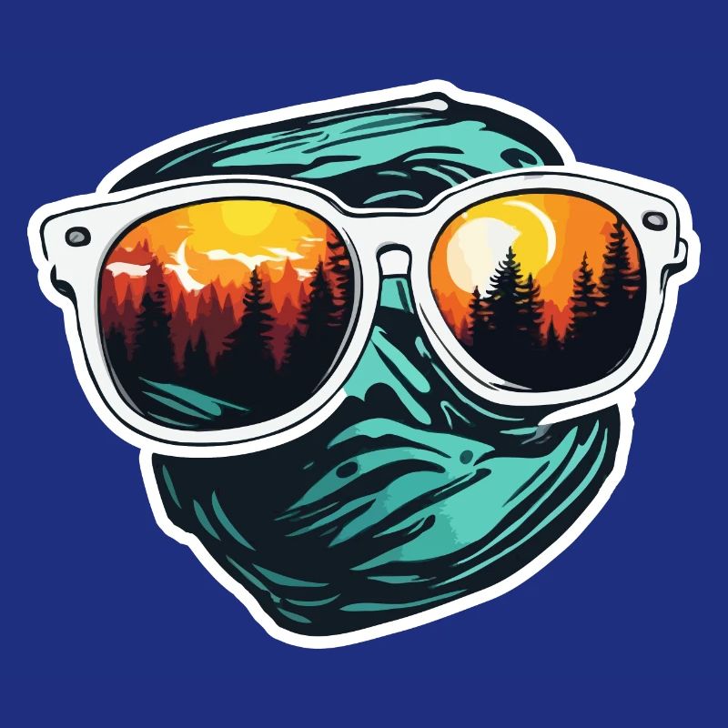 Sunglasses / Reflection / Forest / Reflection