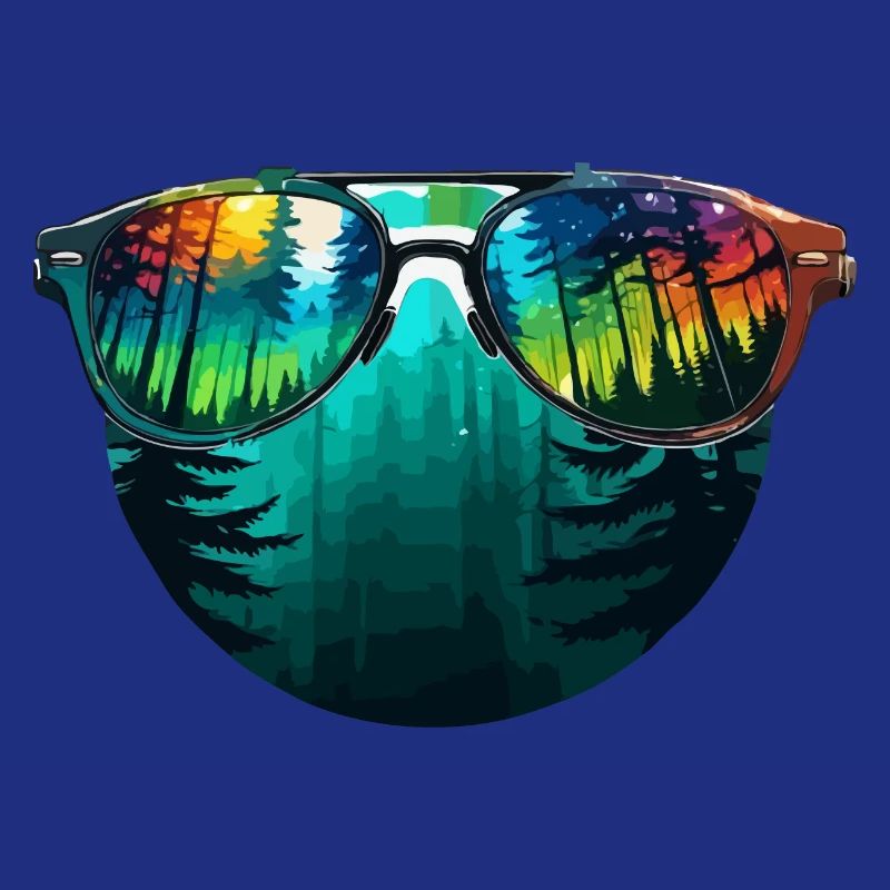 Sunglasses / Reflection / Forest / Reflection