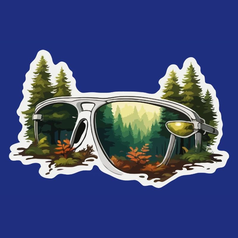Sunglasses / Reflection / Forest / Reflection
