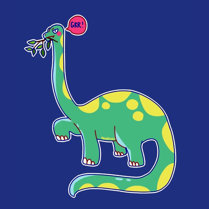 Dinosaurier hat schlechte Laune