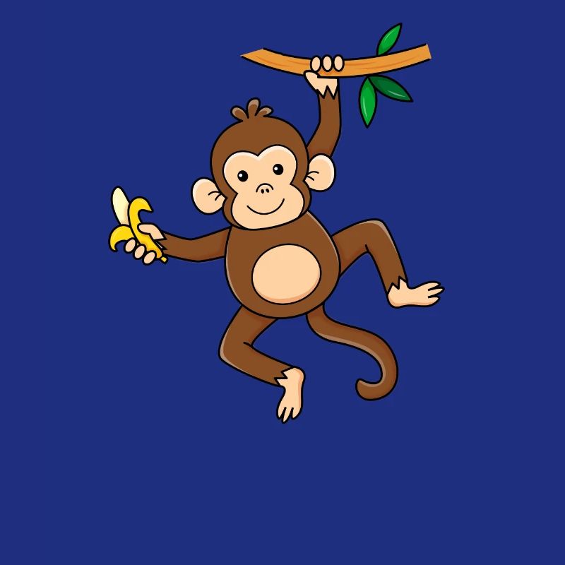 Affe mit Banane