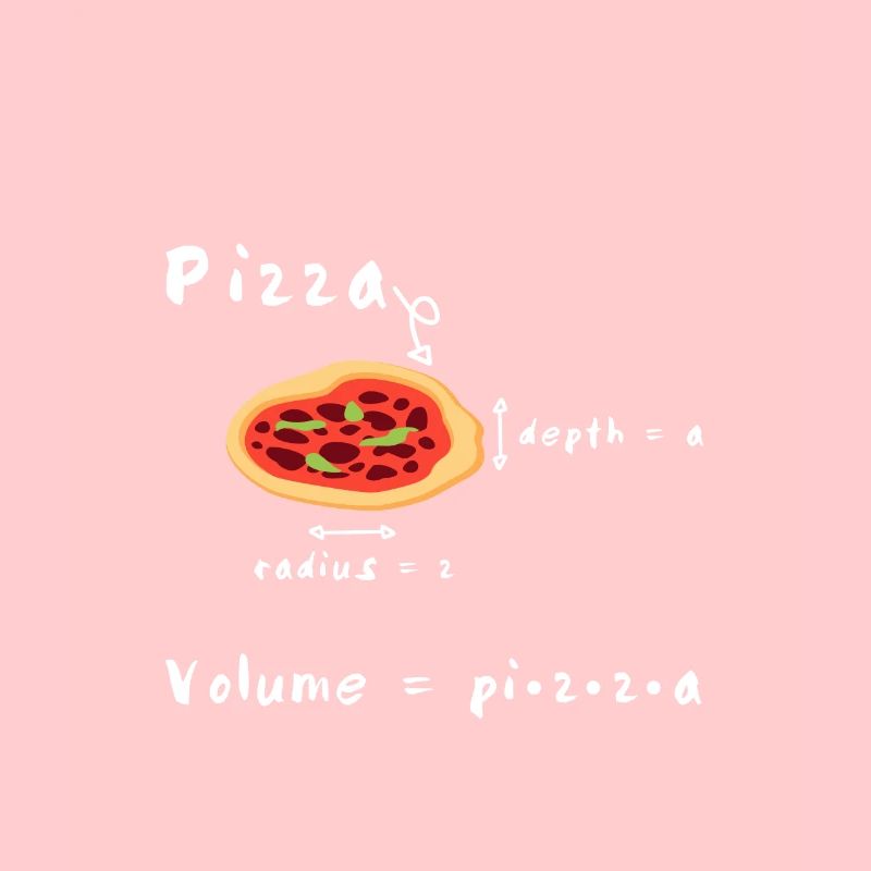 Pizza formula math math fun shirt gift