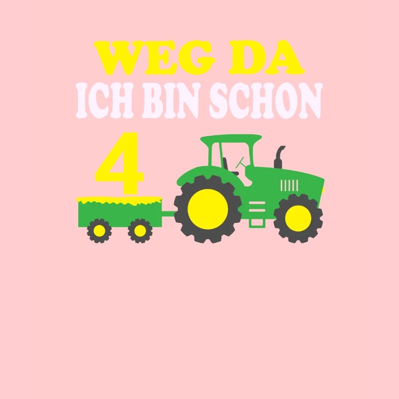 Kinder 4 Geburtstag Traktor Trecker Jahre Geschenk
