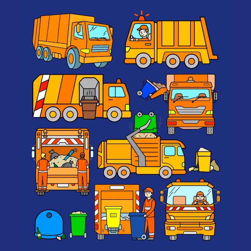 Garbage collection vehicles