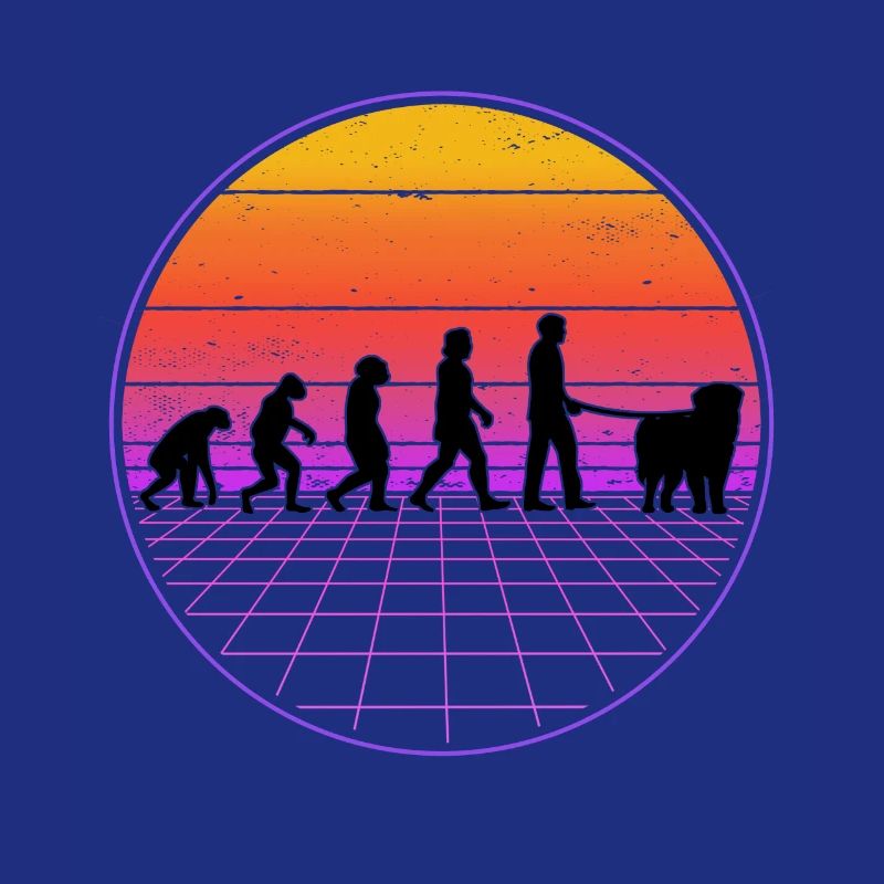 Leonberger Evolution Vaporwave