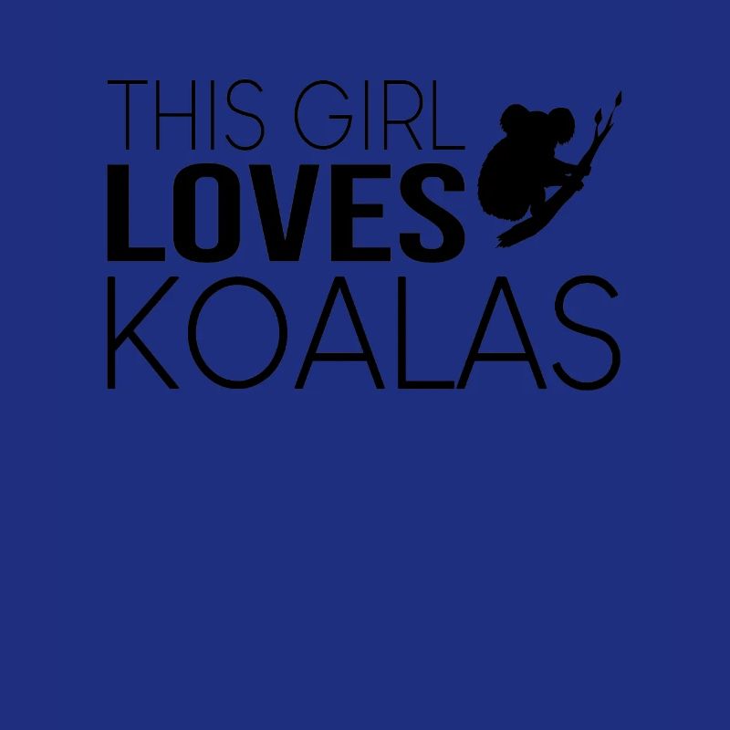 Mädchen Koala Spruch