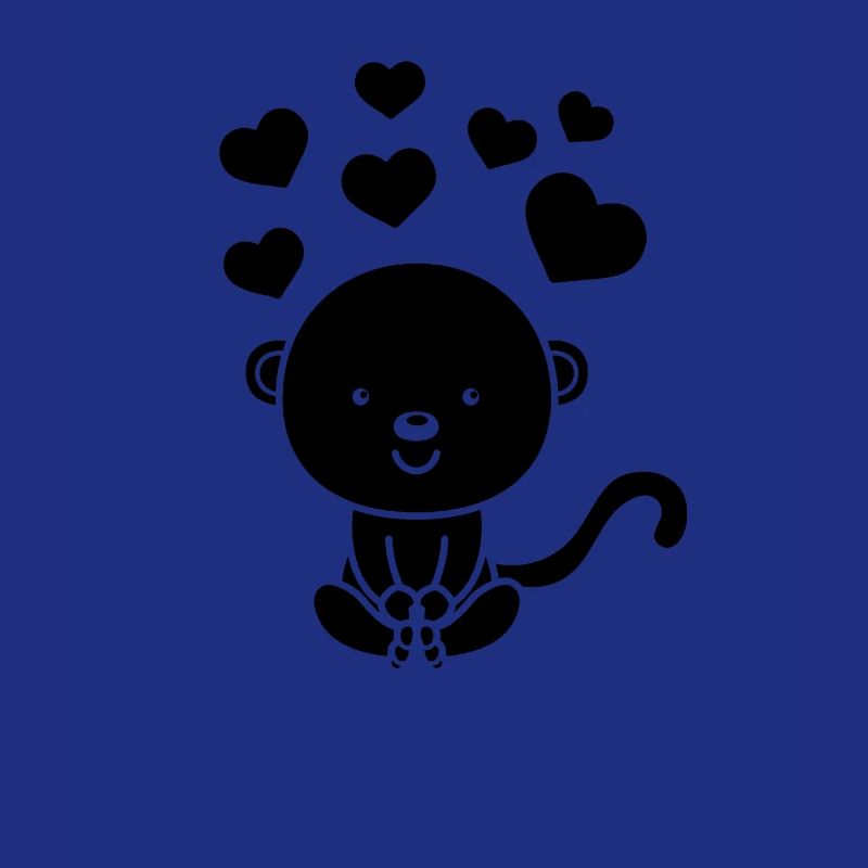 Cute Monkey Hearts Monkey With Hearts Monkey