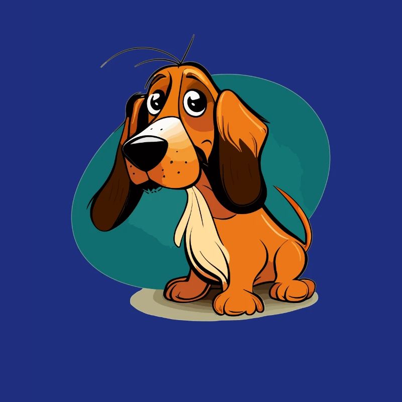 Dog in comic style