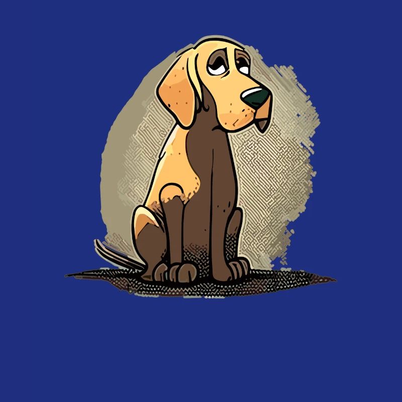 Dog in comic style