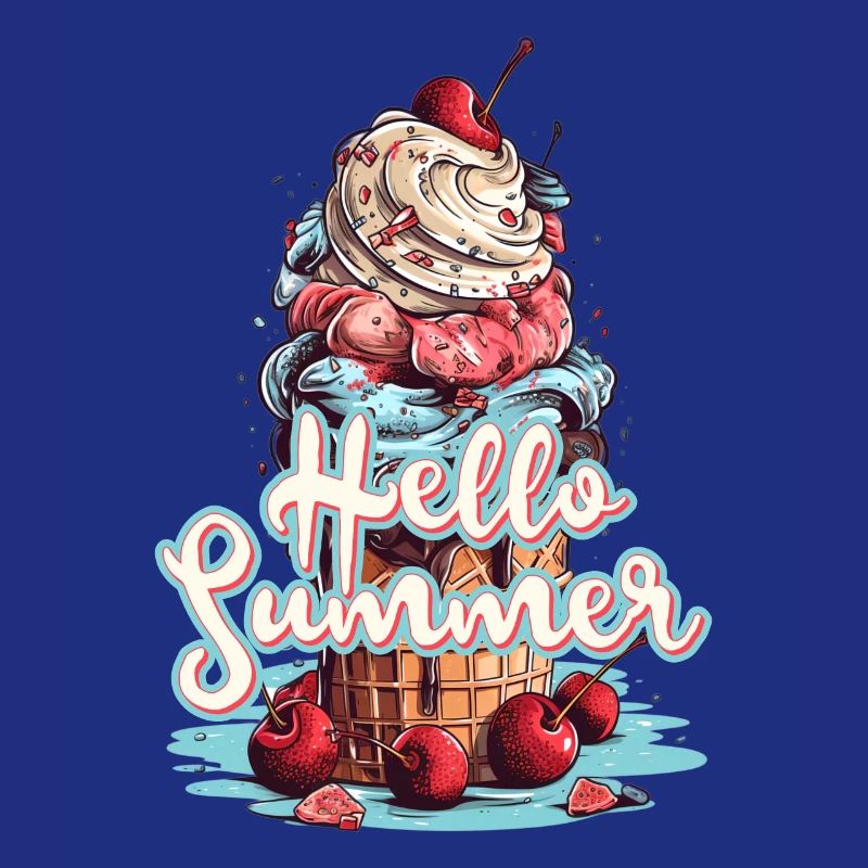 Hello Summer Eis Eiscreme Eisdiele