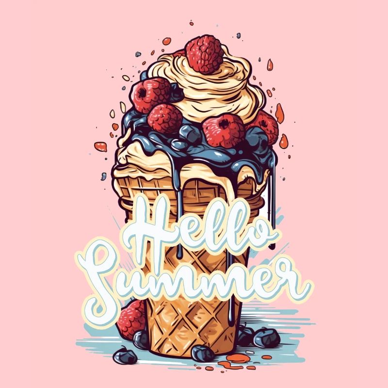 Hello Summer Eis Eiscreme Eisdiele