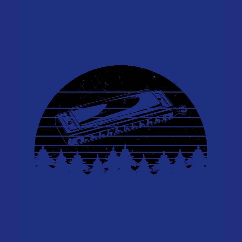 Rétro avec un harmonica Harmonica jouer Orgue à bouche