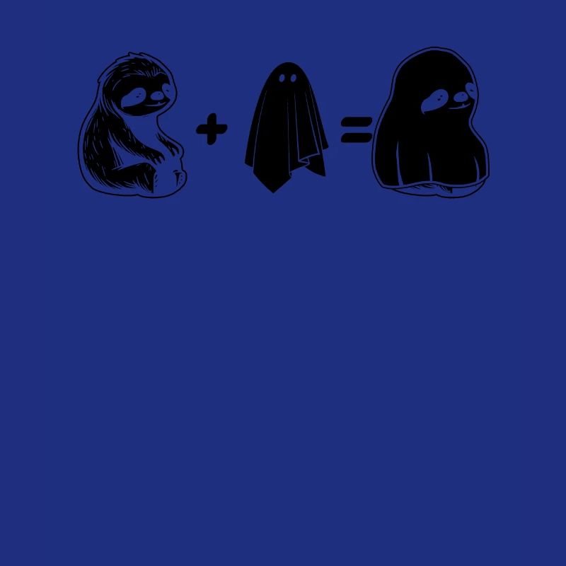 Halloween Sloth Ghost Funny Halloween Ghost Sloth