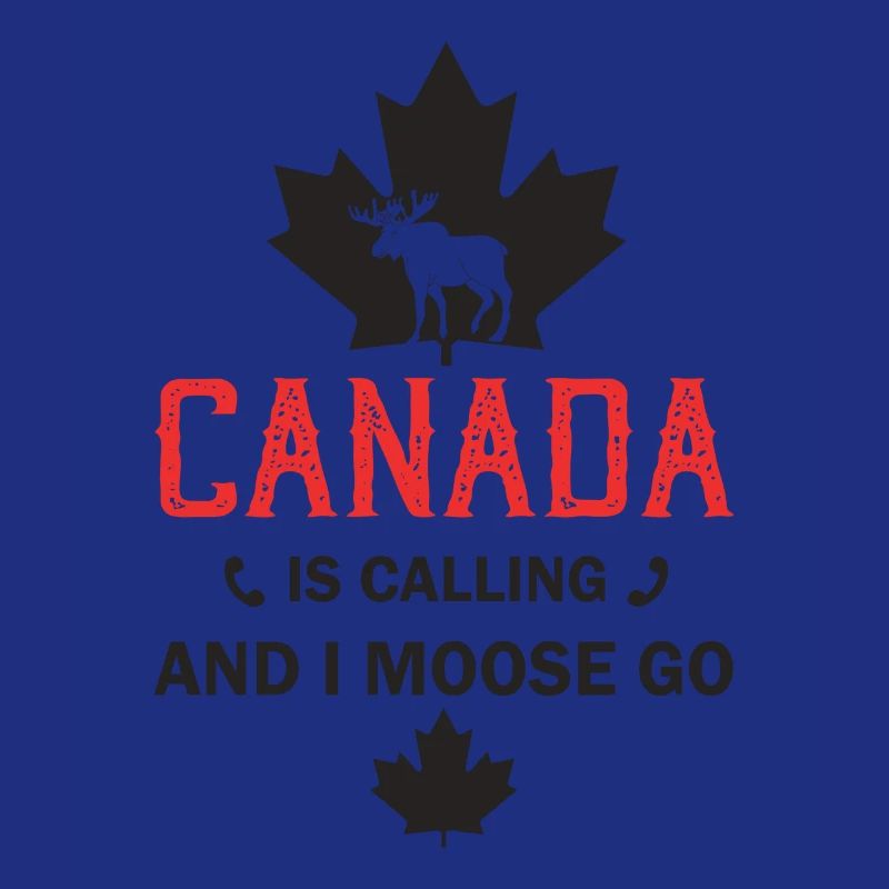 Orignal du Canada Drapeau canadien Feuille d’érable