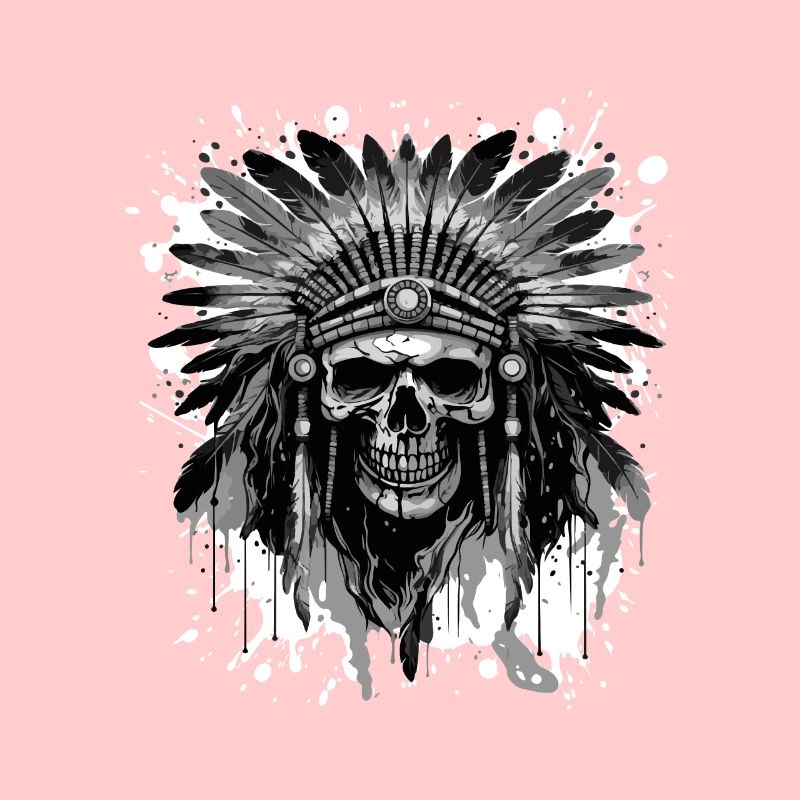 Crâne Apache amérindien