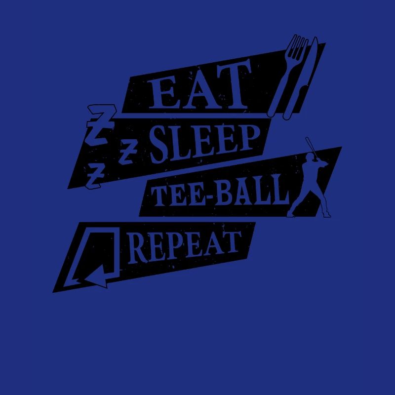 Teeball Player - Eat Sleep Tee-ball Repeat