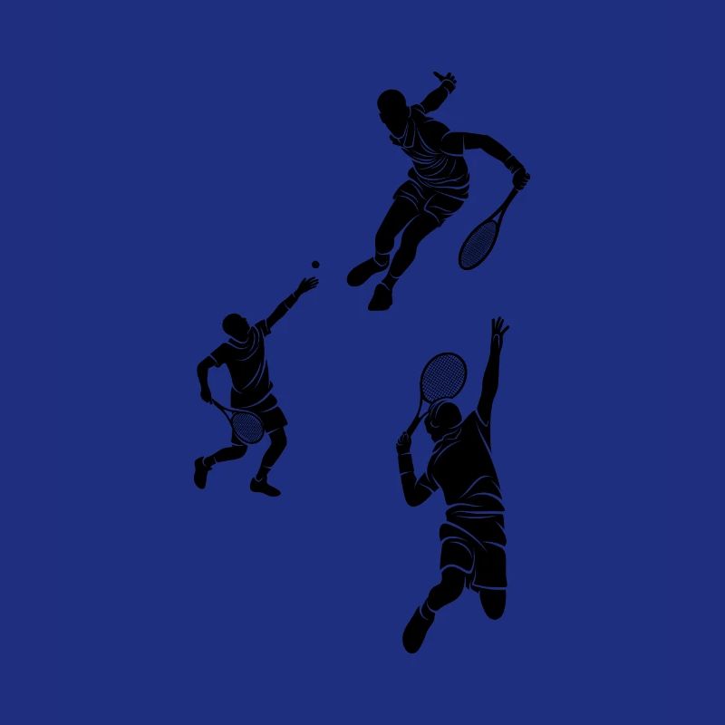 Playing Squash player silhouettes Squash