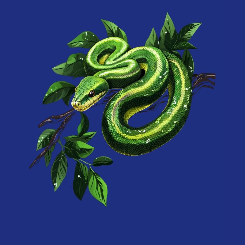 Arbre vert Python Serpents Amoureux Terrarium