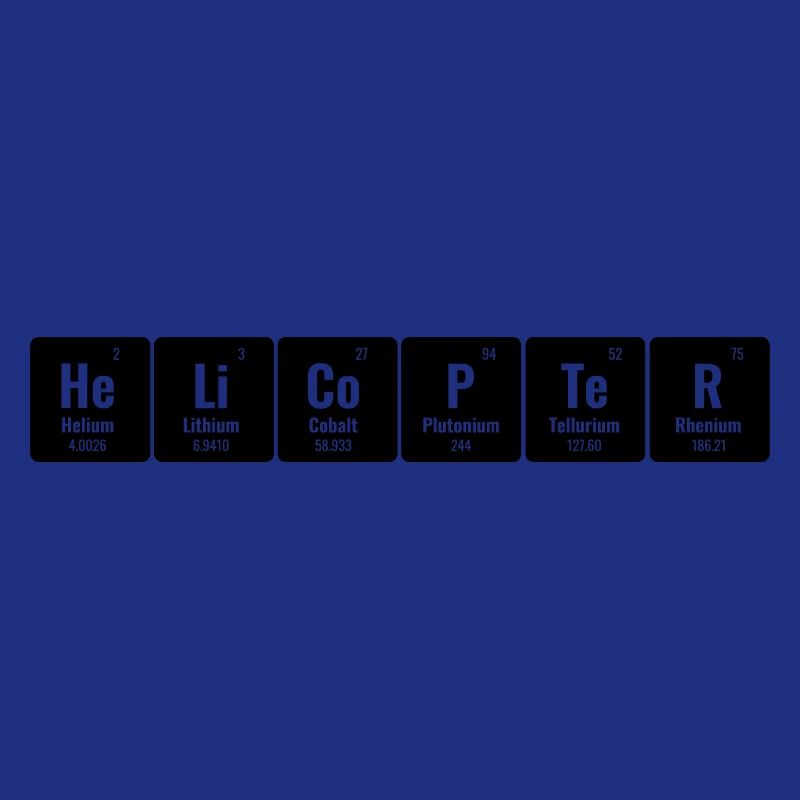 Periodisches System der Elemente Hubschrauberpilot Chop