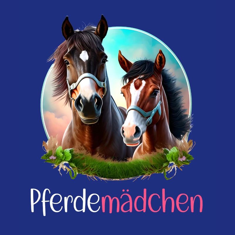 Pferdemädchen Pferdeshirt Pferd Fohlen Mädchen