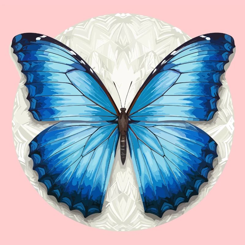 Morpho Papillon Bleu