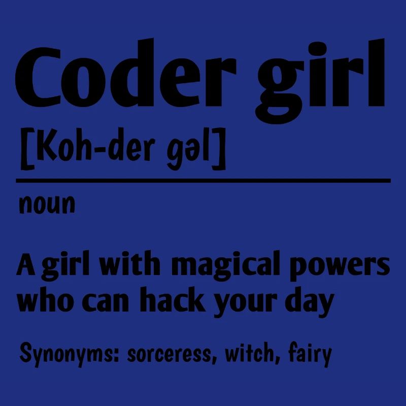 Coder Girl Definition Noun Software Developer Prog