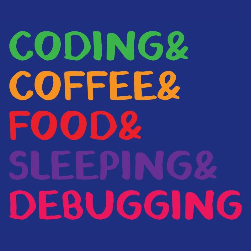 Coding Coffee Food Sleeping Debbuging Programmer C