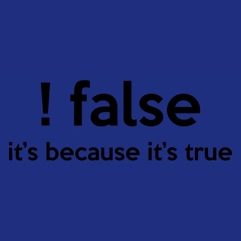 False It's Funny Because It's True Programmer Comp