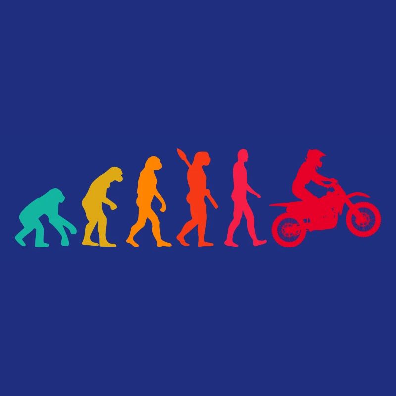Evolution Graphic Dirt Biker Motorcycle Enduro Mot