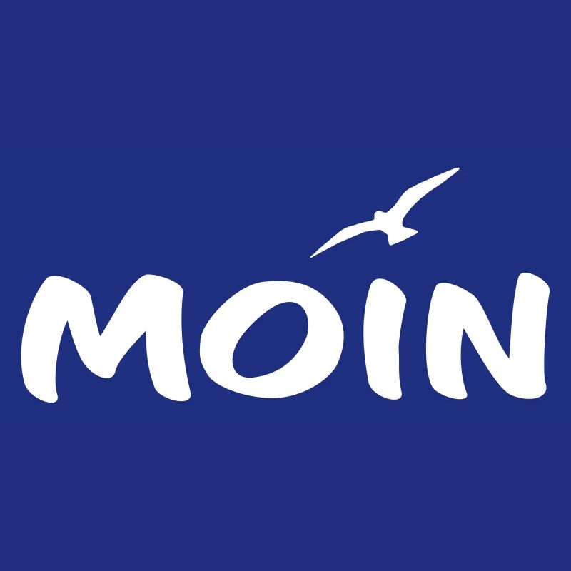 Moin mit Möwe weiß
