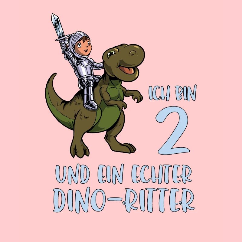 Geburtstagsshirt Dino Ritter - 2 Geburtstag Junge
