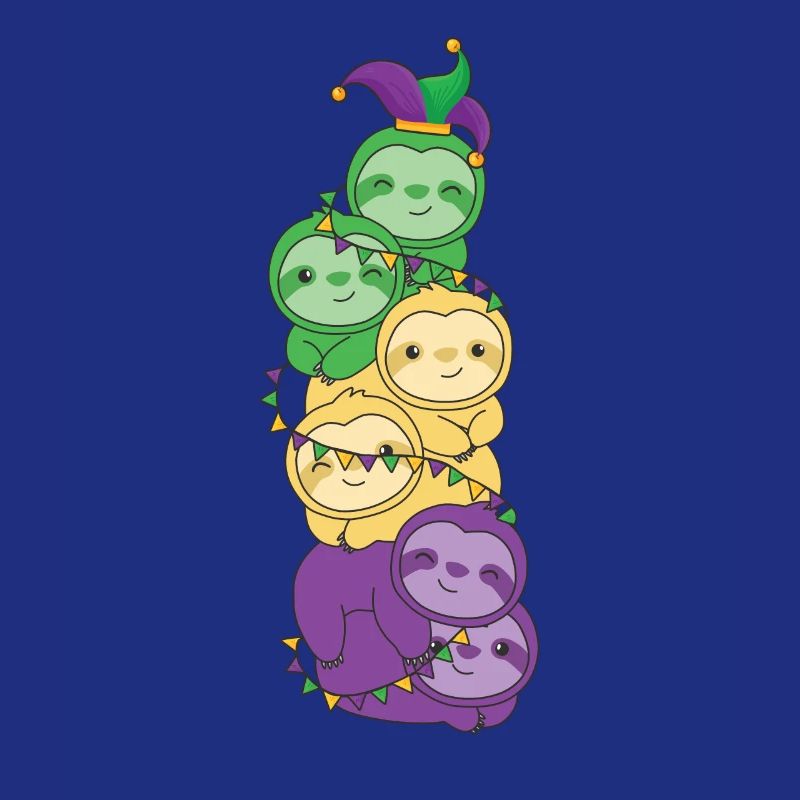 let the shenanigans begin Mardi Gras Sloth Tower