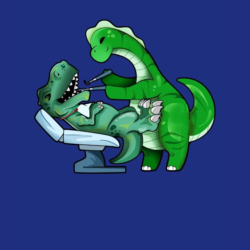 TREX chez le dentiste Brachiosaurus