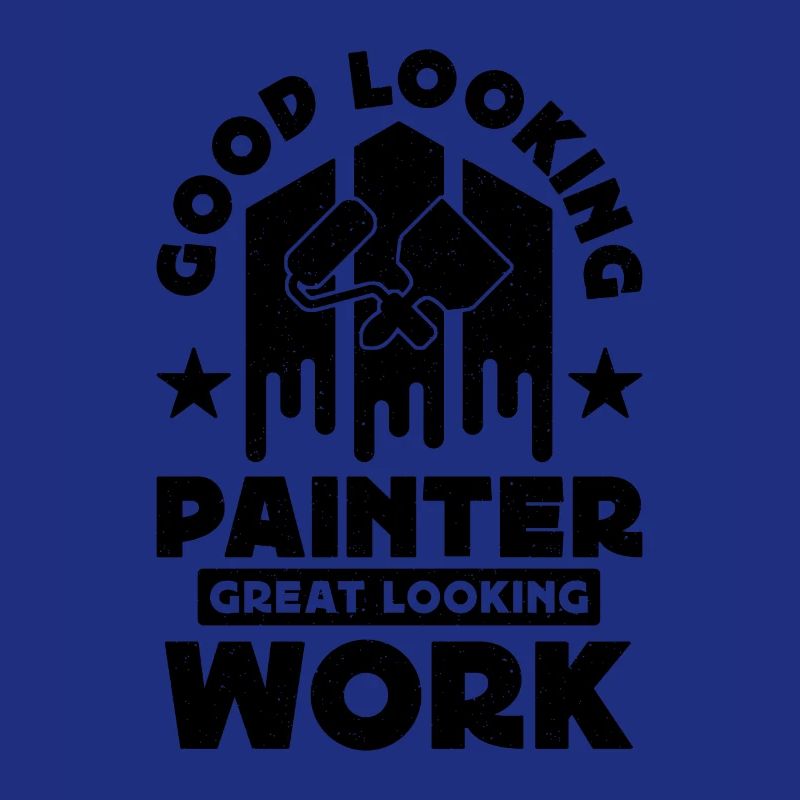 Good Looking Painter Paint Brush Craftsmen Painter