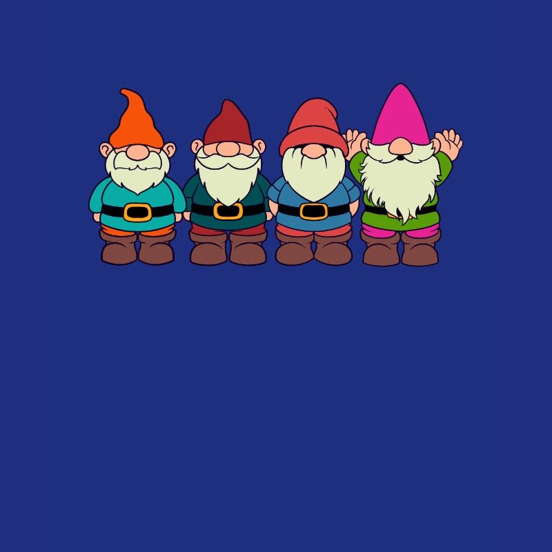 4 Gartenzwerge